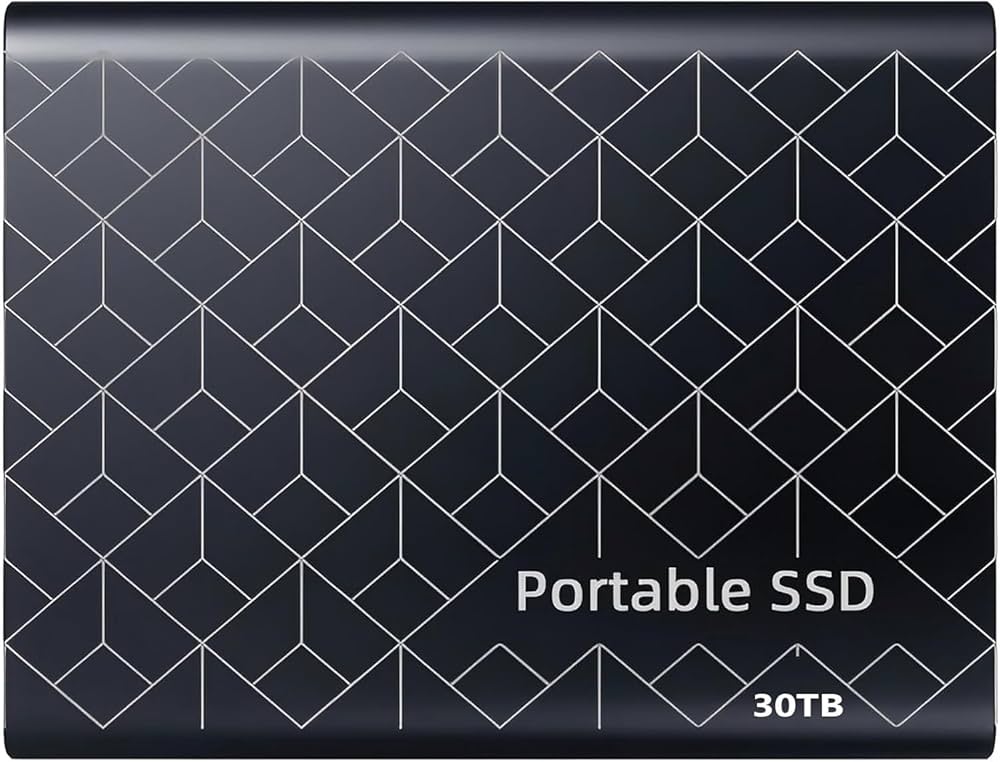 Amazon | 外付けSSD 30TB ハードディスク コンパクト ポータブル
